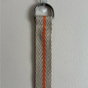 Stylish Orange and Beige Belt, 46in x 2in